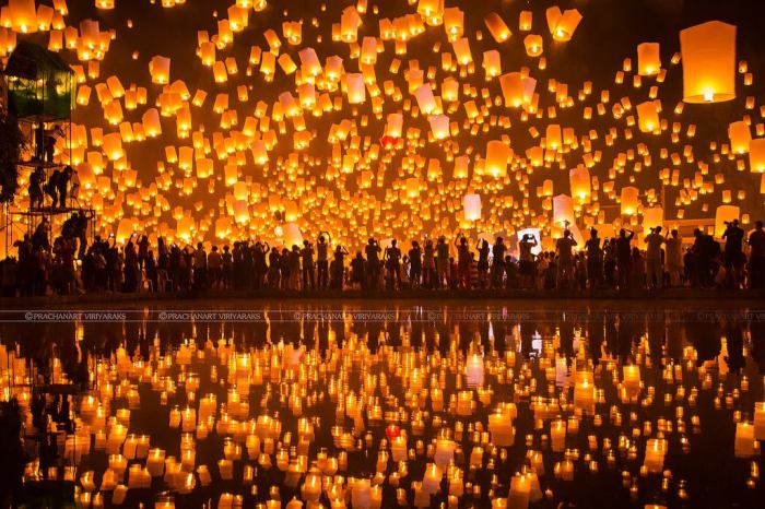 Festival peng chiang mai yi lantern magical yee sky season symbolizes rainy end also