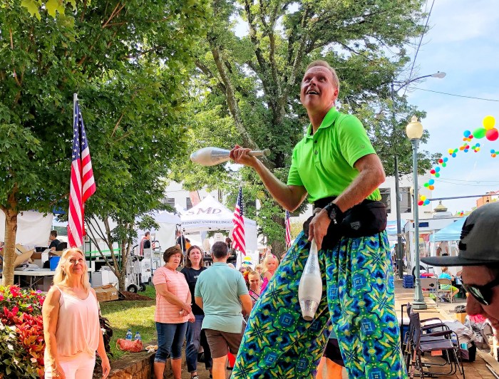 Morganton historic year festival patrons vendors enjoy arts crafts well last music food live