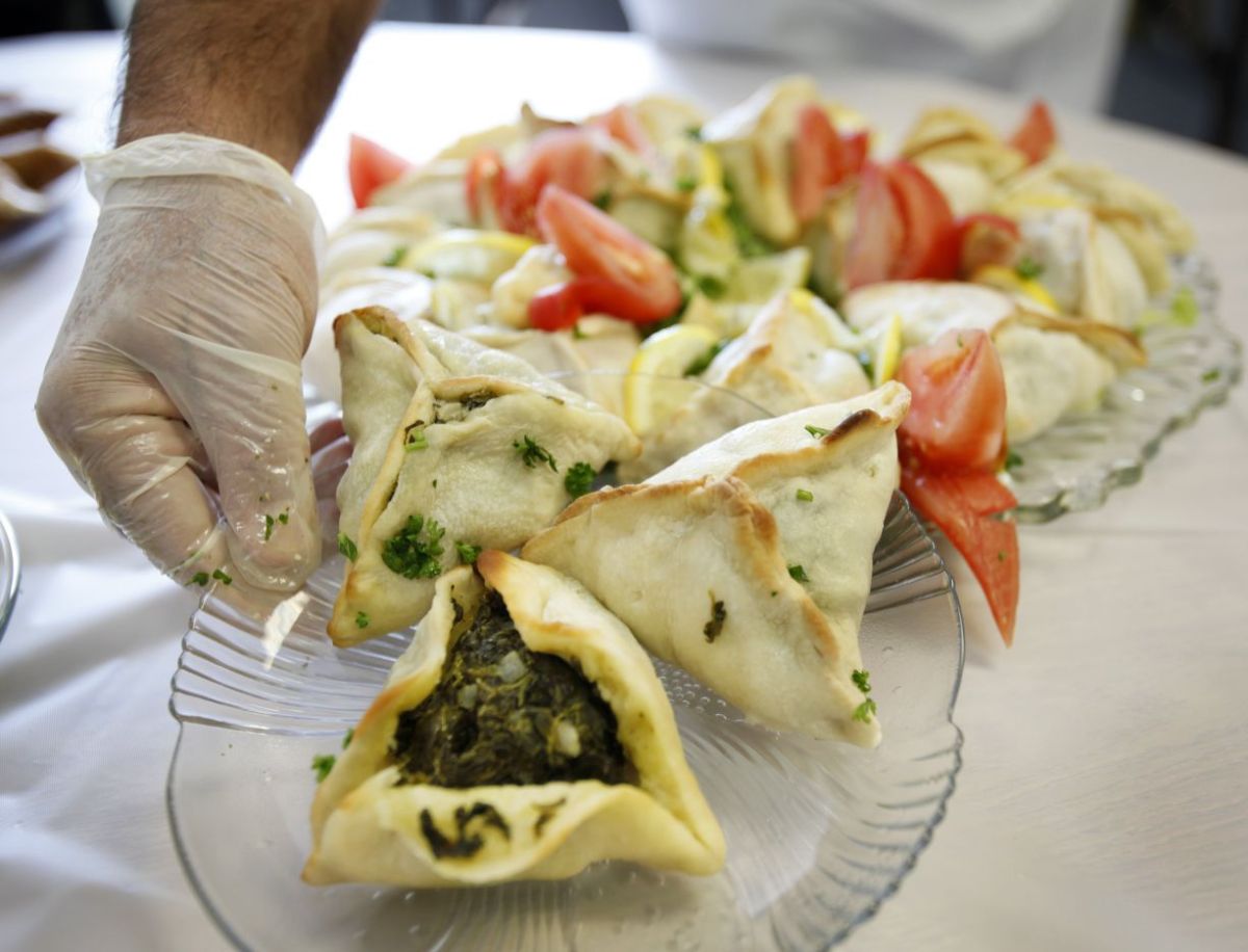 Lebanese festival food richmond fried filled nasira walnuts holds during