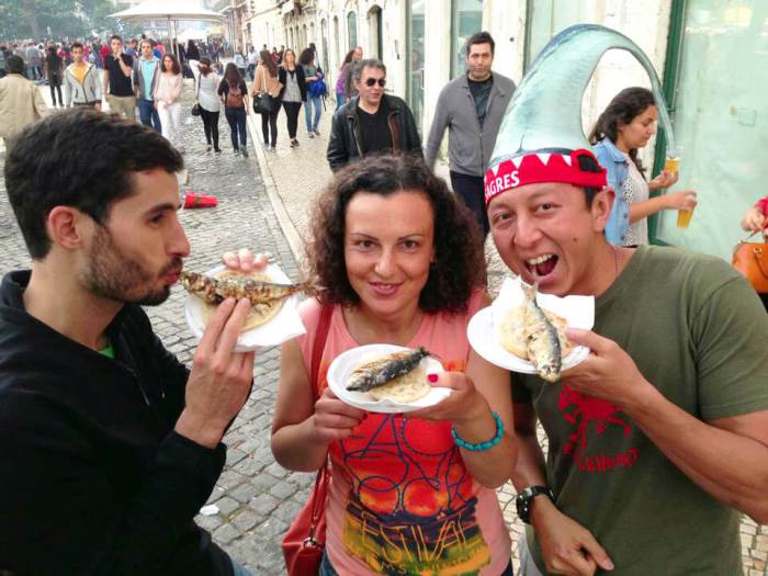 Festivals food festival sardine lisbon european around world europe sardines portugal feetdotravel