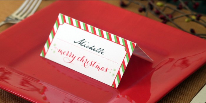 Festive Place Cards