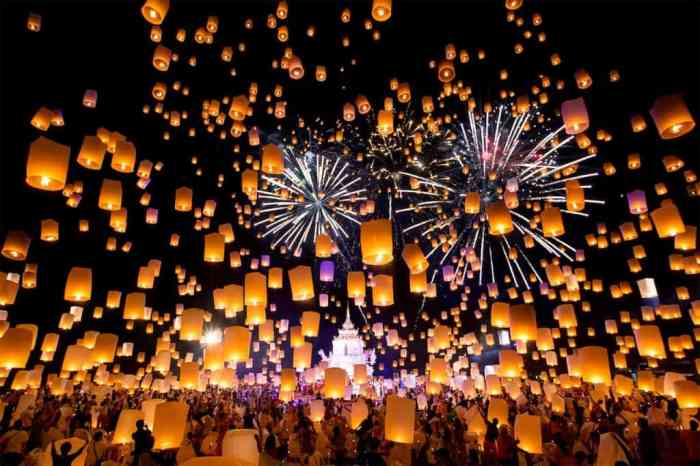 Festival lantern mai chiang sky peng loi lanterns yee krathong floating thailand choose board light