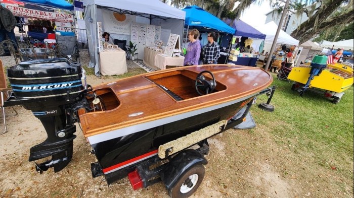 Madisonville festival boat wooden