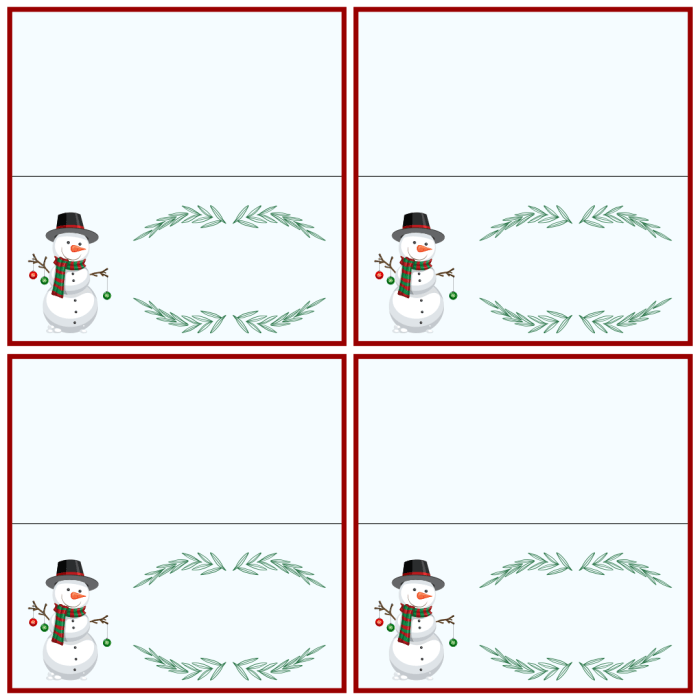 Festive Place Cards